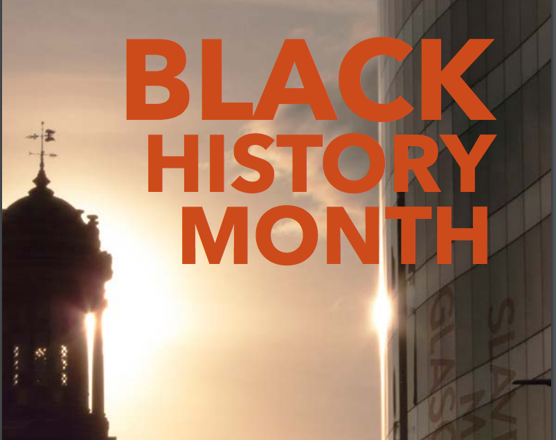 Detail from cover of Black History Month programme