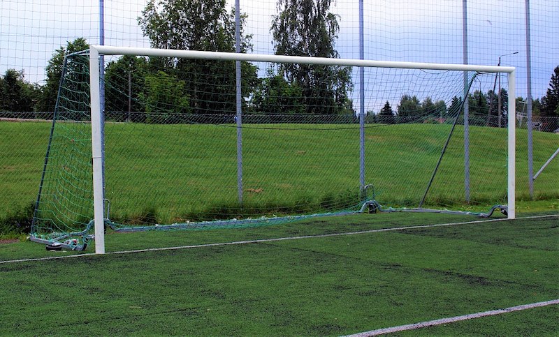 Open goal An empty goalpost