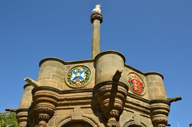 The Mercat Cross in Edinburgh's Royal Mile, picture by the Mercat Group