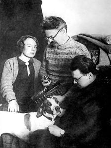 Trotsky and family in exile