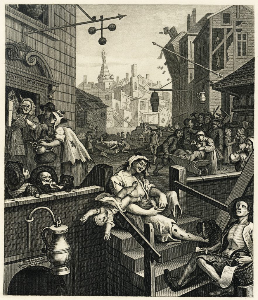 Gin Lane by William Hogarth