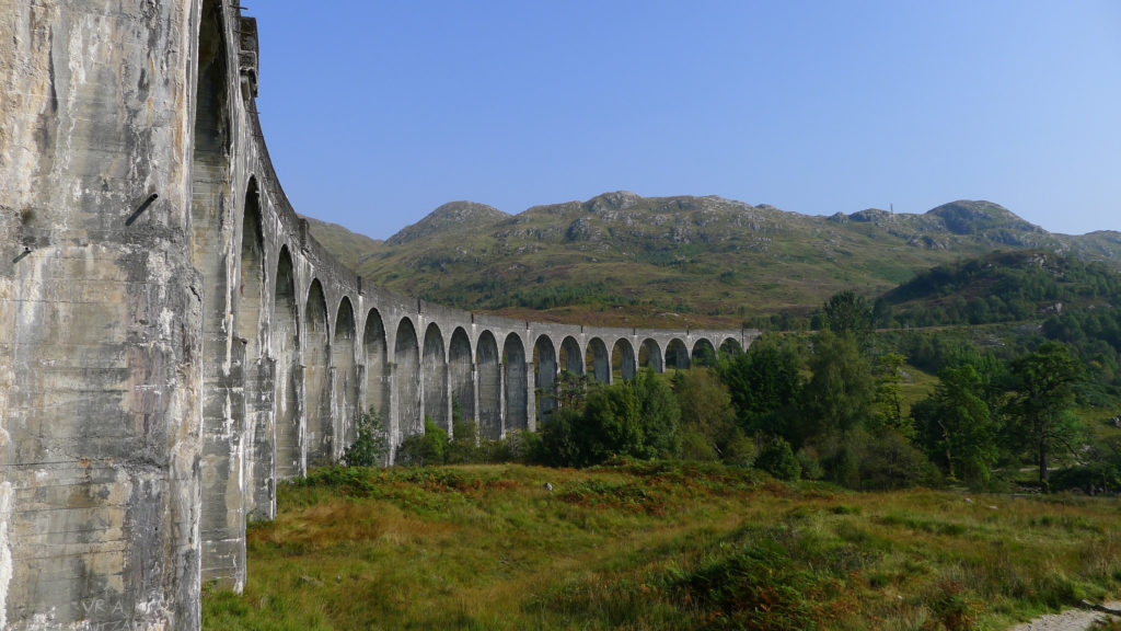 Glenfinnan Viaduct on West Highland Line: photo Martin Deutsch