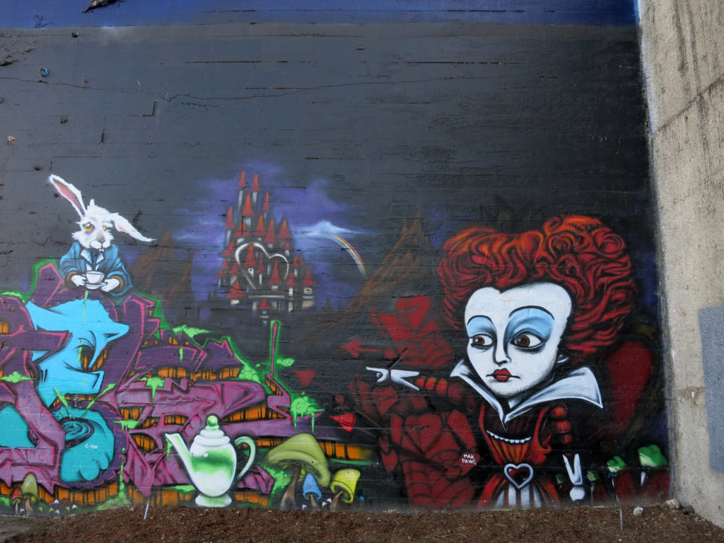 Red Queen mural, image by wiredforlego CC By-NC 2.0