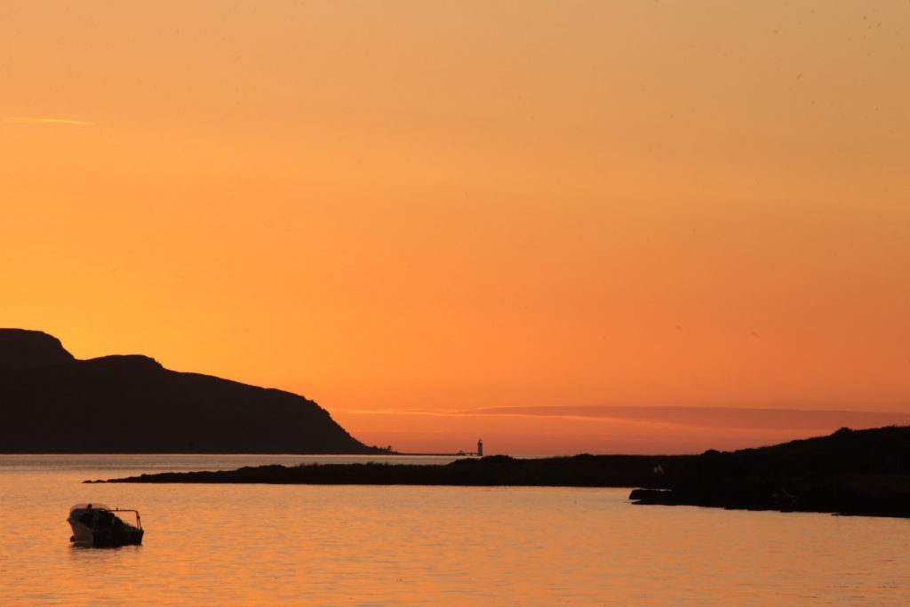 Looking towards Tobermory from Morvern Peninsula at sunset. Picture by Henry Hemming CC By 2.0