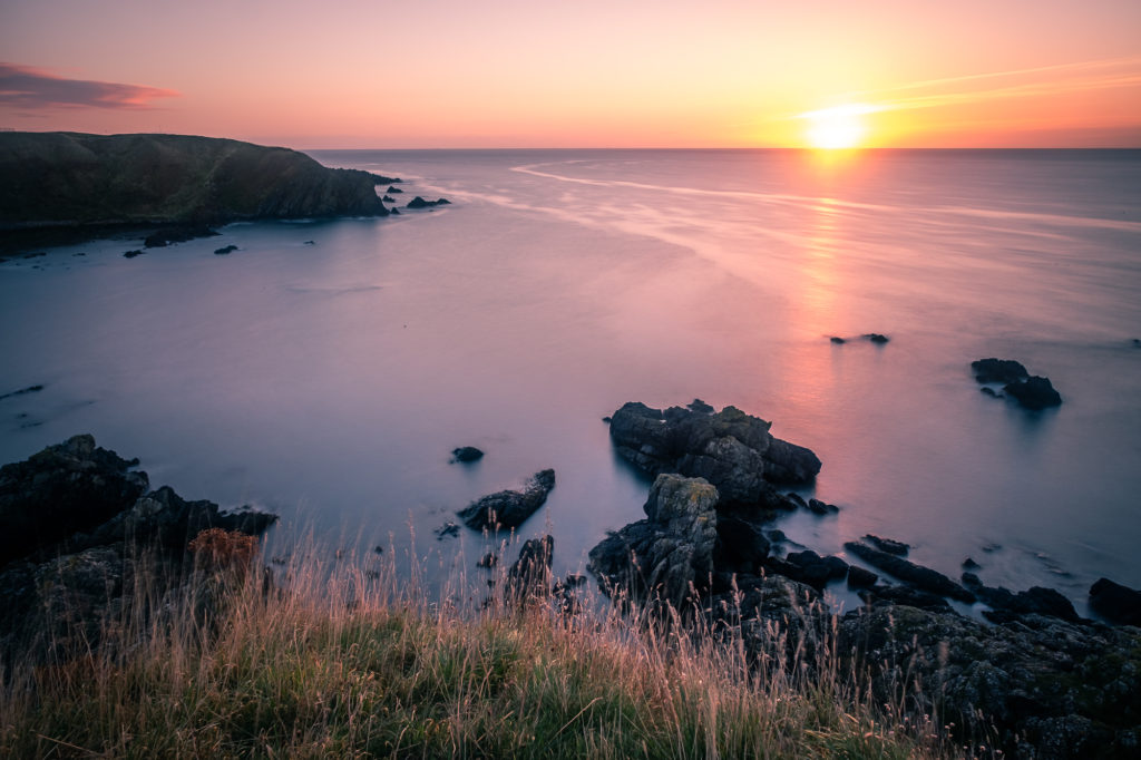 Rising sun seen from Stonehaven, image by Giuseppe Milo, Creative Commons CC By.20