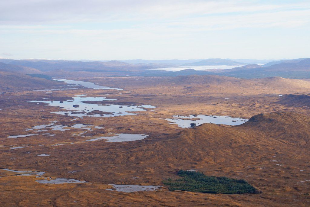 Pools of water on Rannoch Moor
