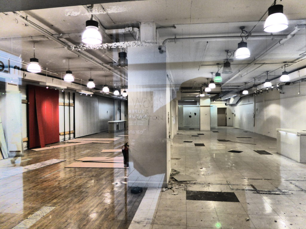 gutted and empty, the old St James Centre
