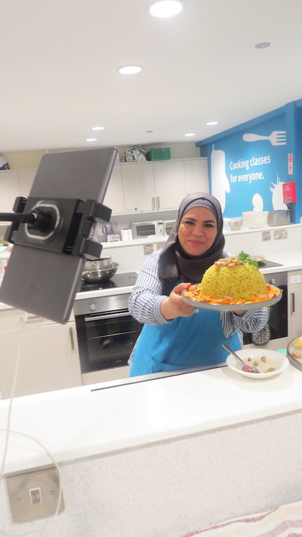 Noura in the Virtual Community Kitchen. Picture Jonathan Trew