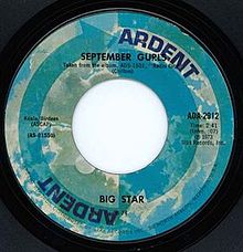 Cover of September Gurls: fair use licence via Wikimedia