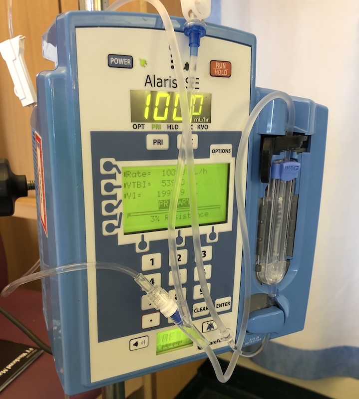 NHS hospital bedside monitor